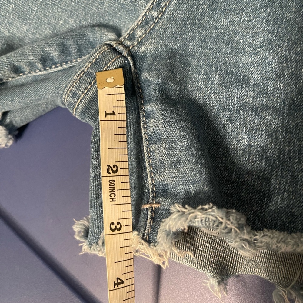 Distressed Denim Women Shorts - Picture 6 of 6